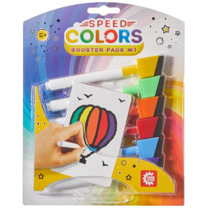 Game Factory 646215 Speed Colors Booster Pack Picture Card Extension And Pens Mini Version