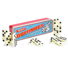 28Pc Dominoes In Tin Box Display Box