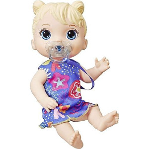 Baby Alive Baby Lil Sounds: Interactive Baby Doll For Girls & Boys Ages 3 & Up, Makes 10 Sound Effects, Including Giggles, Cries, Baby Doll With Pacifier, Blonde