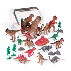 Terra By Battat 60 Pcs Prehistoric World Assorted Miniature Dinosaur Toys Accessories For Kids 3 Collectible Plastic Di