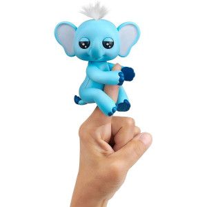 Wowwee Fingerlings Baby Elephant Gray Interactive Toy