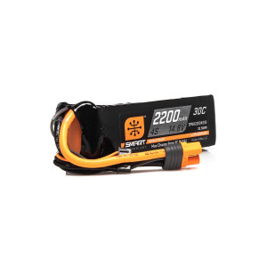 Spektrum Smart Rc Lipo Battery Pack 2200Mah 4S 148V 30C With Ic3 Connector Ec3 Compatible Spmx22004S30 Black