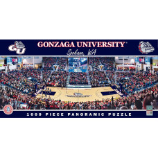 Masterpieces 1000 Piece Sports Jigsaw Puzzle Ncaa Gonzaga Bulldogs Basketball Panoramic 13X39