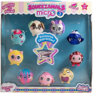 Squeezamals Mystery Black Box Collector Pack 6 Exclusive Characters The Mystery Is 100 Of The Fun Perfect For Your Little On