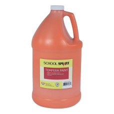 School Smart Tempera Paint Gallon Orange