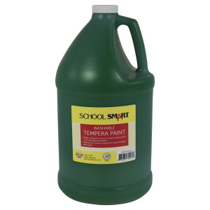 School Smart Washable Tempera Paint Gallon Green