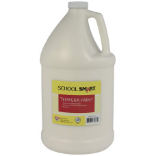 School Smart Tempera Paint Gallon White