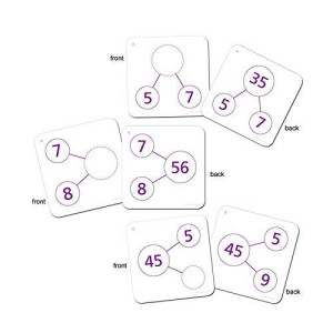 Essential Learning Products 3 Pk Number Bond Activity Cards Multiplication Division