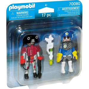 Playmobil 70080 Space Policeman And Thief Duo Pack