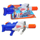 SUPERSOAKER Nerf Hydra Water Blaster, 65 Fluid Ounce Tank Capacity, Pump Action, Water Toys for 6 Year Old Boys and Girls, Outdoor Games