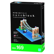 Nanoblock Brooklyn Bridge Building Set White