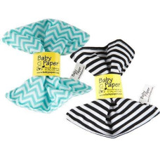 Baby Paper 2 Pack Of Crinkly Sensory Toys Black White Stripe Turquoise Zig Zag