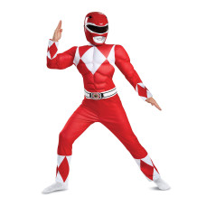 Disguise Red Ranger Classic Muscle Child Costume Red Xlarge1416