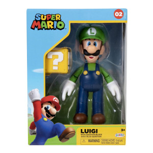 Jakks Pacific Super Mario Bros Luigi Block Figure 10 Cm