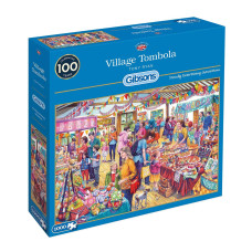 Village Tombola 1000 Piece Jigsaw Puzzle Sustainable Puzzle For Adults Premium 100 Recycled Board Great Gift For Adults