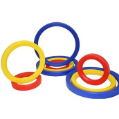 Educational Advantage Kids Giant Activity Rings Set In Multicolored - Children Creative Development Game - 12+ Months - 9 Pieces