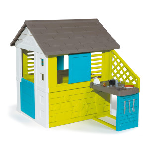 Smoby Pretty House Playhouse Turquoise