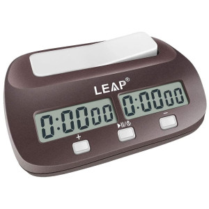 Leap Chess Clock Digital Chess Timer Professional For Board Games Timer With Alarm Function Official Store Brownish Red