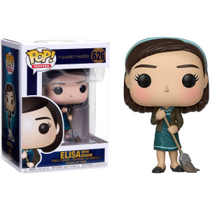 Funko Elisa W Broom Shape Of Water X Pop Movies Vinyl Figure 1 Pop Compatible Pet Plastic Graphical Protector Bundle 626