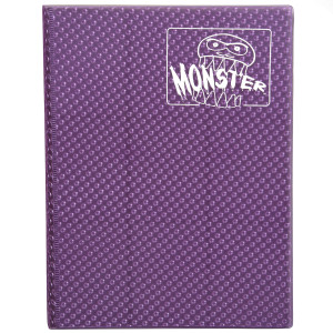 Monster Binder 9 Pocket Side Loading Trading Card Album Holofoil Purple Holds 360 Standard Size Tcgs Compatible With Yugio