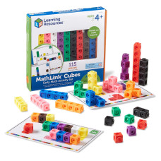 Learning Resources Mathlink Cubes Early Math Activity Set 115 Pieces Ages 4 Kindergarten Stem Activities Linking Cubes Co