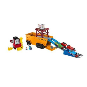 Thomas & Friends Super Cruiser 2-In-1 Large Vehicle And Track Set With Trackmaster And Minis Train Engines