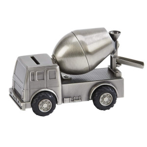 Creative Gifts International Cement Mixer Bank Silver