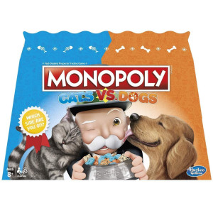 Monopoly Cats Vs Dogs Board Game For Kids Ages 8 And Up