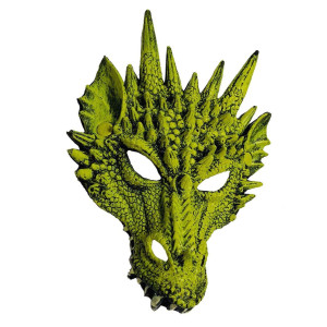 Himine Cosplay Mask Dragons Head Mask For Festival Party Halloween Green