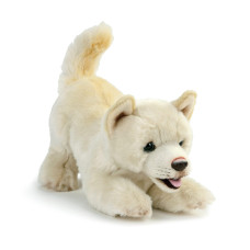 Demdaco Mix Rescue Breed Dog Soft White 10 Inch Plush Fabric Stuffed Figure Toy