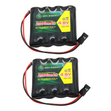 Qblpower 48V 2000Mah Nimh Rx Receiver Battery Pack Rc Futaba Hitec Jr For Rc Cars And Airplanes2 Pack