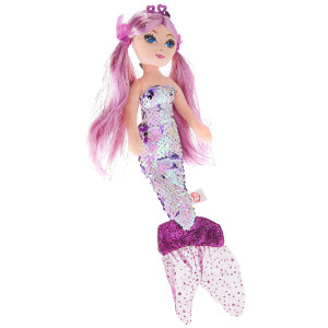 Ty Ty02101 Lorelei Purple Sequin Mermaid Reg Multicolored