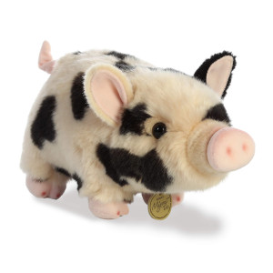 Aurora Adorable Miyoni Tots Potbellied Piglet Spotted Stuffed Animal Lifelike Detail Cherished Companionship Pink 11 Inch