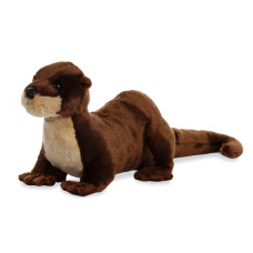 Aurora® 12" Brown River Otter Stuffed Animal - Learning Fun