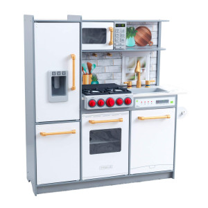 Kidkraft Uptown Elite White Play Kitchen With Ez Kraft Assembly And 3 Play Accessories Gift For Ages 3