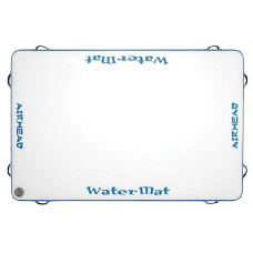 Airhead Watermat Air Inflatable Deck, 8 Ft. W Pump, White/Blue