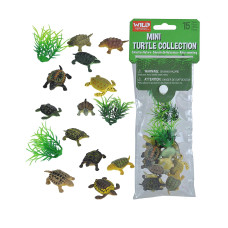 Wild Republic Mini Turtle Polybag Kids Gifts Educational Toys Reusable Bag 15Piece