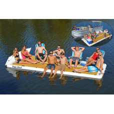 Island Hopper Patio Dock 15 Foot Inflatable Swimming Water Platform Dock A 15 Patio Dock