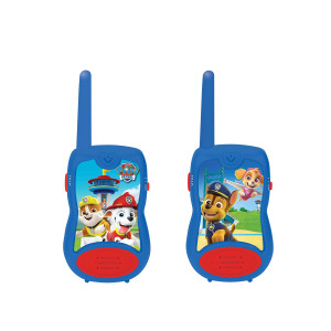 Lexibook Paw Patrol Chase Walkietalkies Communication Game For Children Belt Clip For Transport Battery Bluered Tw12Pa