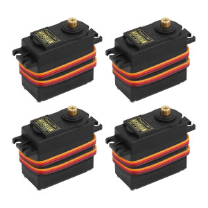 4Pcs Servo Motor Mg995 Control Angle180 Metal Gear Servo 20Kg Digital High Speed Torque Servo Motor For Smart Car Robot Boat Rc