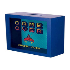 Pukator Game Over Insert Coin Window Money Box Height 18Cm Width 18Cm Depth 7Cm Slot 55Cm Multi