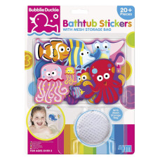 4M Foam Bathtub Stickers With Mesh Bag Assorted 3841