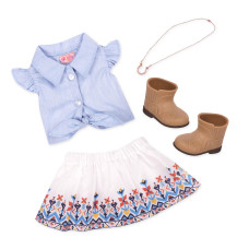 Our Generation My Lucky Horseshoe Outfit Country Style Equestrian Outfit For 18Inch Dolls 4 Piece Ranch Clothing Set