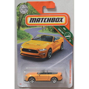 Matchbox 2019 Mbx Road Trip 18 Ford Mustang Convertible 4100 Orange