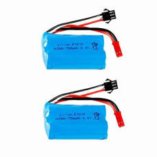 2 Pcs 64V 750Mah 16500 Lifepo4 Battery For Wltoys A949A A959A A969A A979A Rc Truck Car