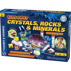 Thames Kosmos Kids First Crystals Rocks Minerals Science Experiment Kit Intro To Geology Mineralogy Crystal Growing For