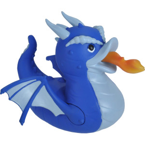 Wild Republic Rubber Ducks, Bath Toys, Kids gifts, Pool Toys, Water Toys, Blue Dragon, 4, Dragon Blue