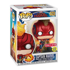 Pop Funko Marvel Captain Marvel Glow In The Dark Flying Captain Marvel Target Exclusive 433