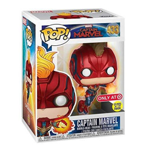 Pop Funko Marvel Captain Marvel Glow In The Dark Flying Captain Marvel Target Exclusive 433