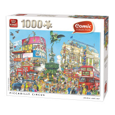 King 55889 Comic Cartoon Picadilly Circus Jigsaw Puzzle 1000Piece Full Colour 68X49 Cm